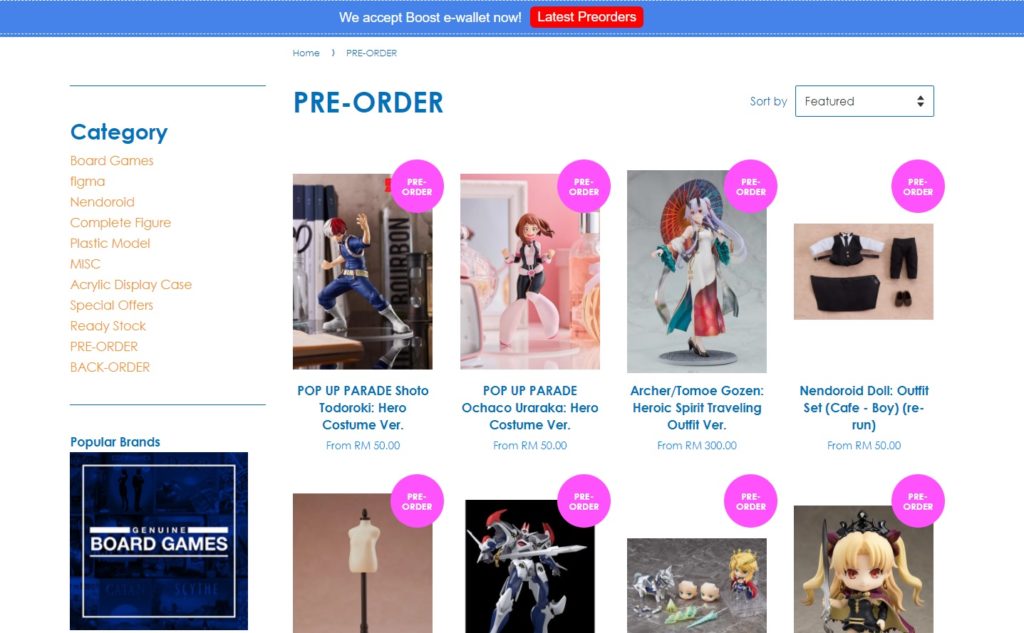 online anime merchandise Malaysia