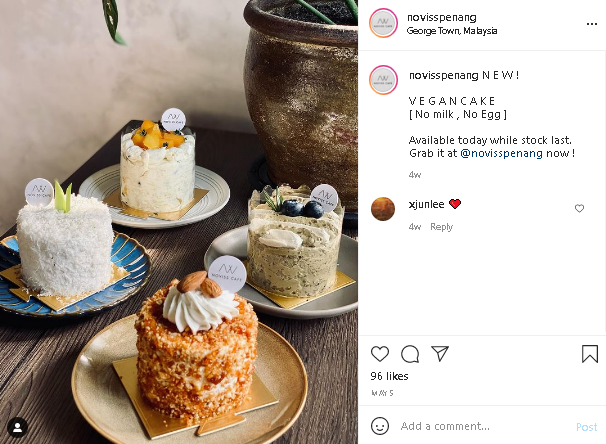 desserts and more at Noviss Cafe Penang