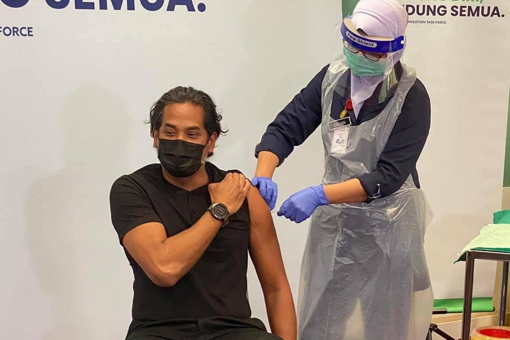 the first sinovac shot among vaccine brands in Malaysia