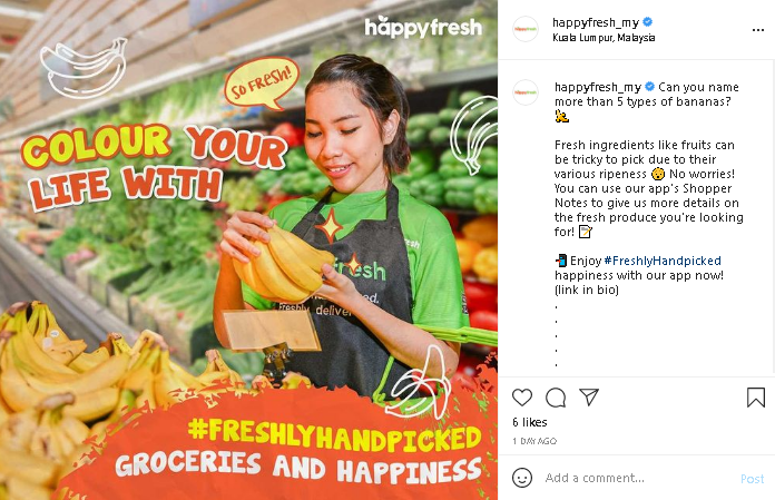 Malaysia online grocery at HappyFresh Malaysia