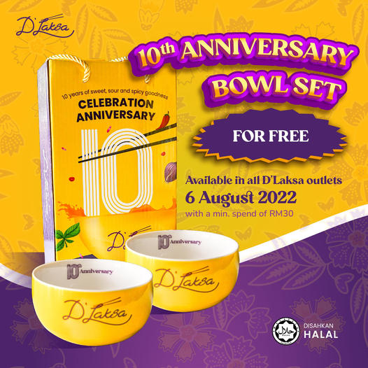 D’Laksa 10th Anniversary Giveaway Deal